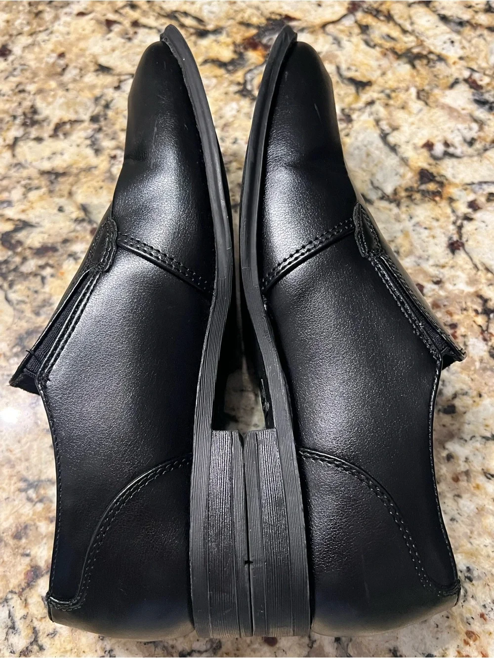 Sonoma Black Leather Slip-On Loafers for Men